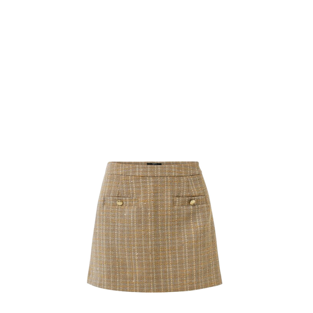 Mexx Tweed Taupe Skirt