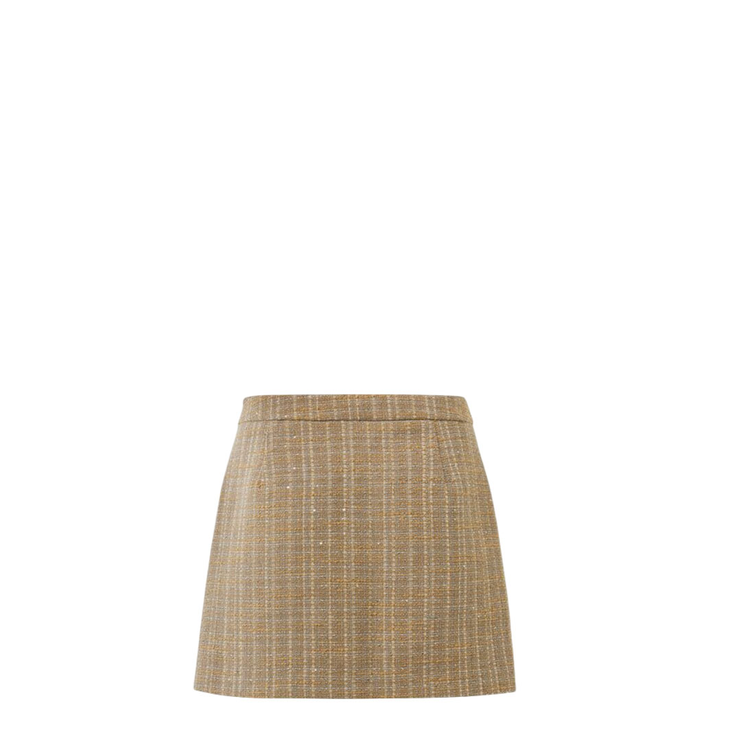 Mexx Tweed Taupe Skirt