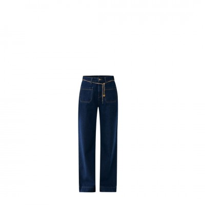 Mexx Blue Stone Wide Leg Denim Pants
