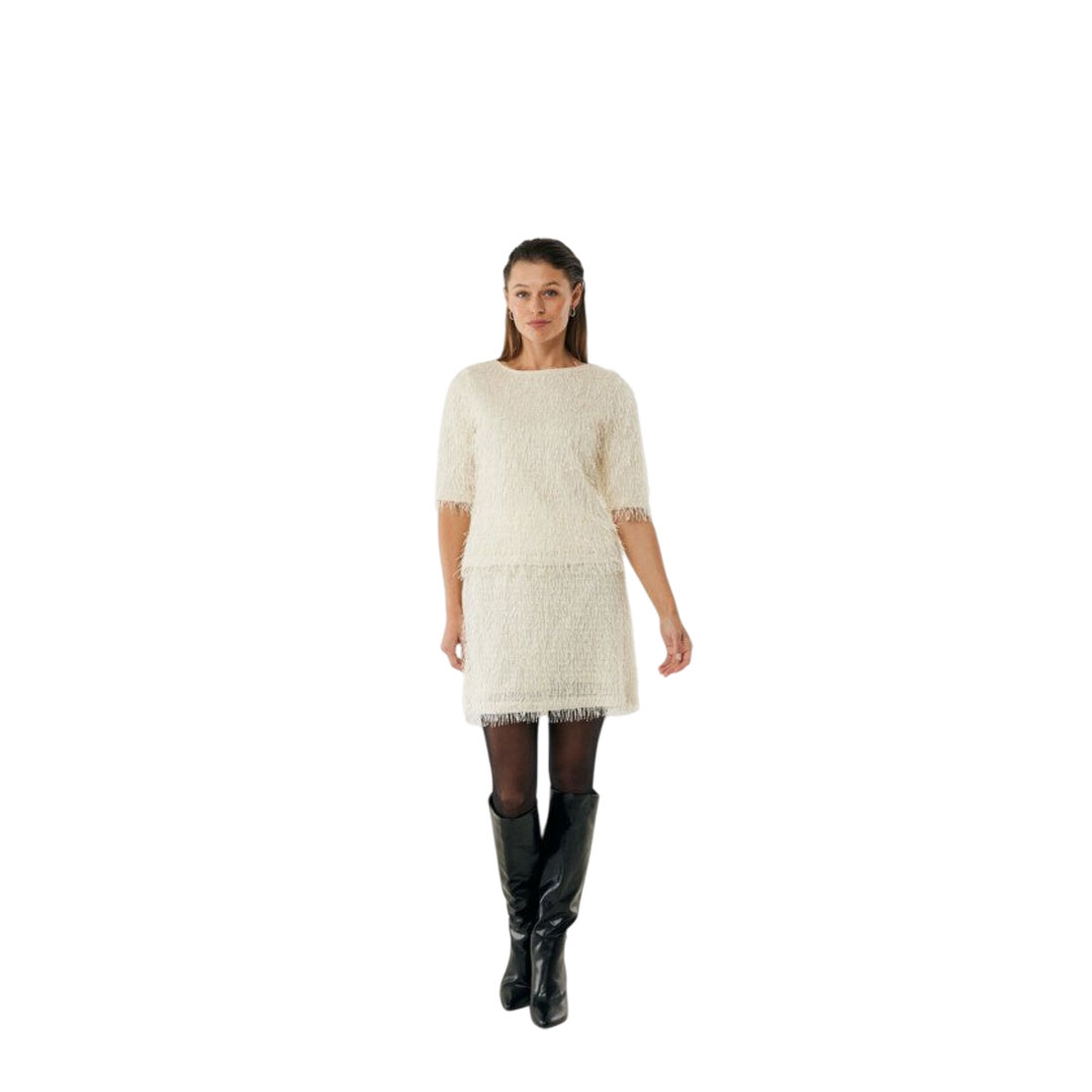 Mexx Ruffle Strings Cream Skirt