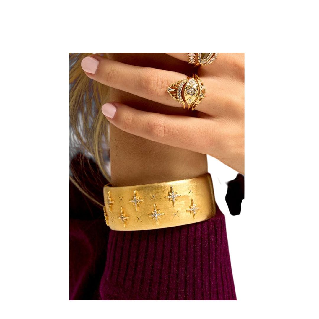 Mya  Bay Diwali Gold Cuff