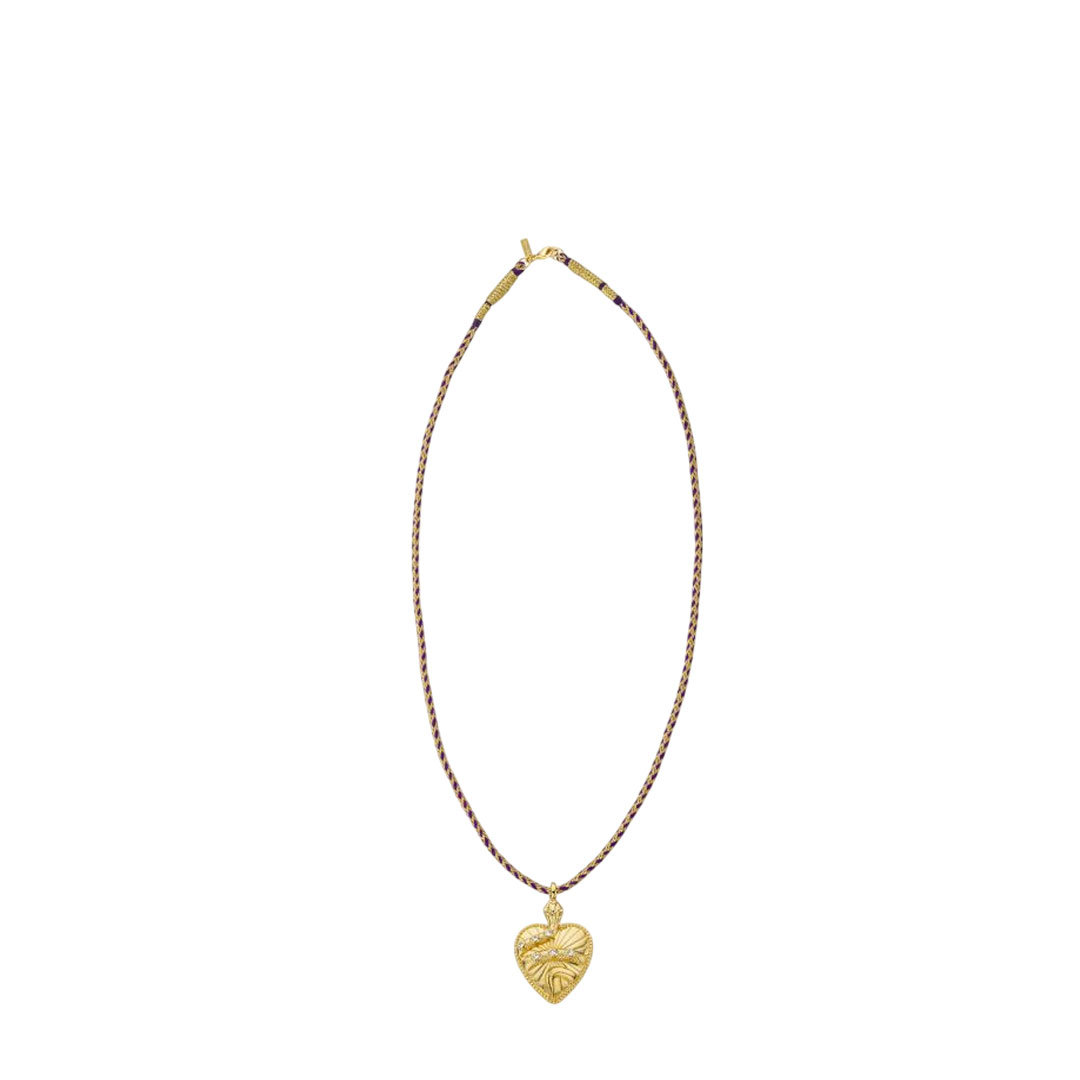Mya Bay Tendre Poison Purple/Gold Necklace