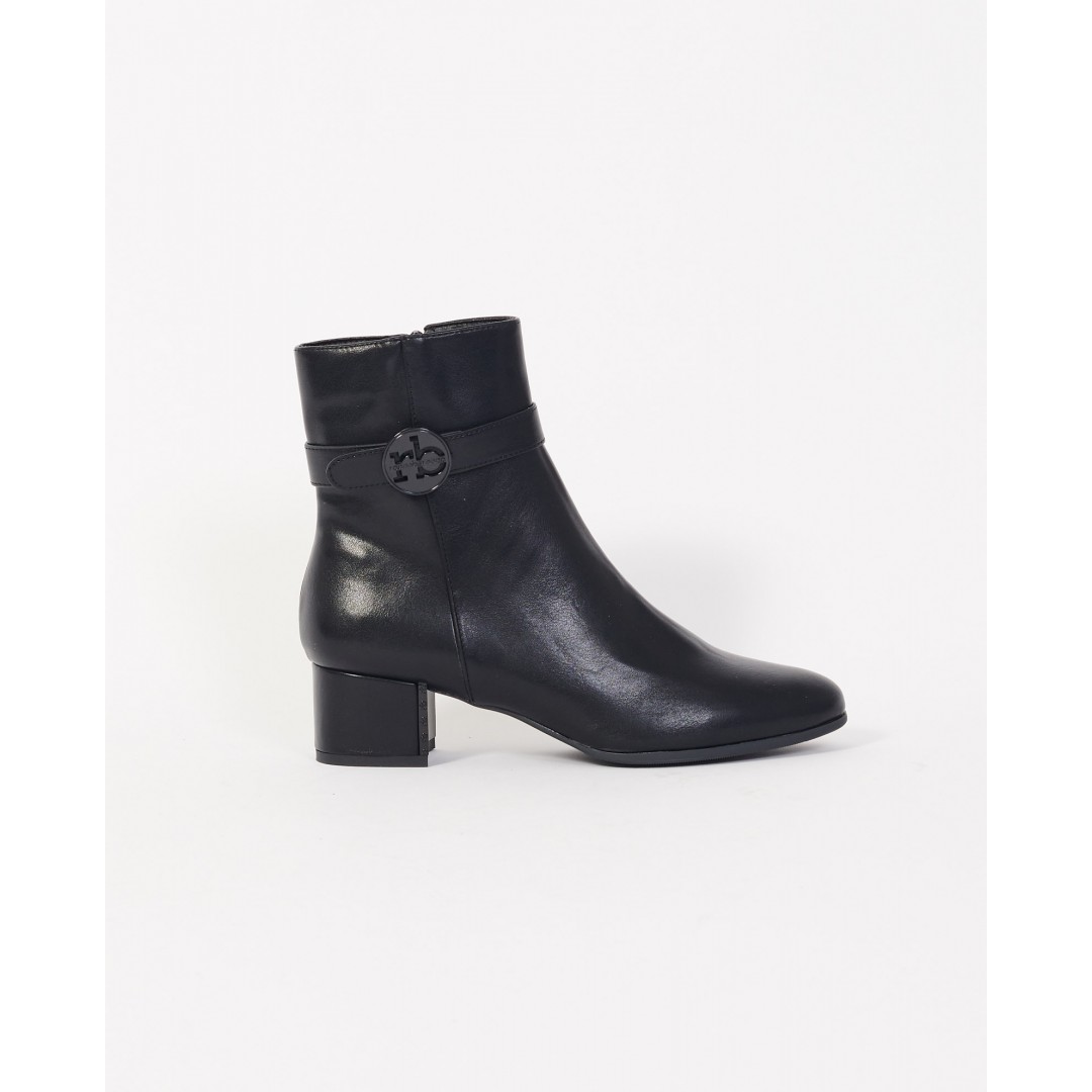 Rocco Barocco Black Ankle Boots