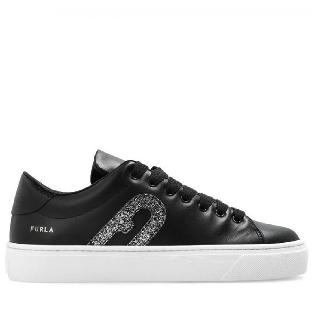Furla Lace Up Black Sneaker