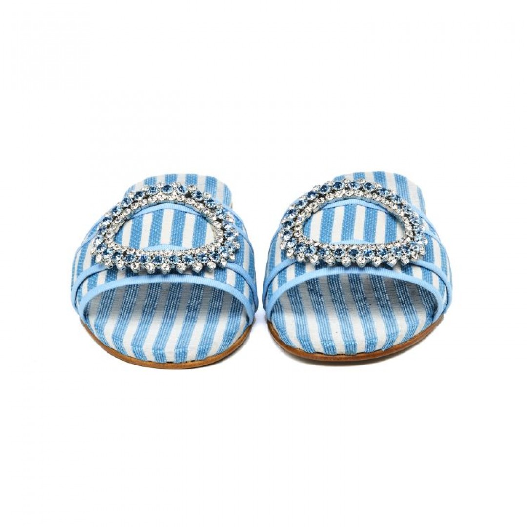 Emanuela Caruso Capri Sandals Blue