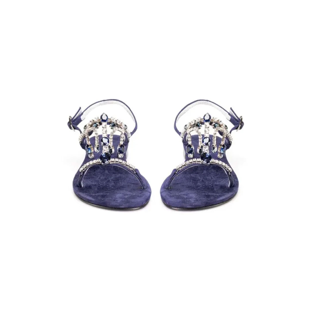 Emanuela Caruso Capri Blue Sandals