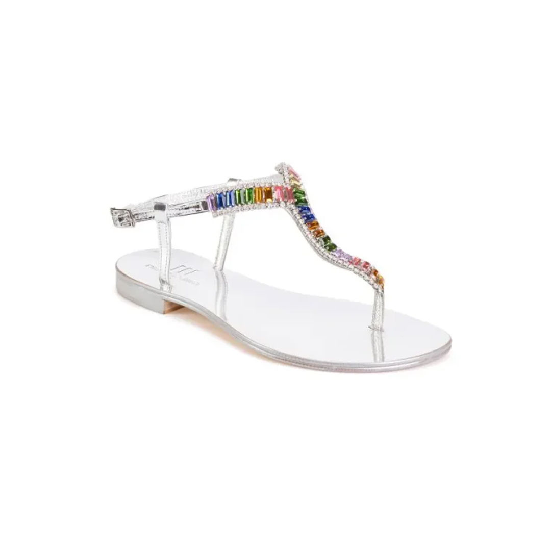 Emanuela Caruso Capri Silver Sandals