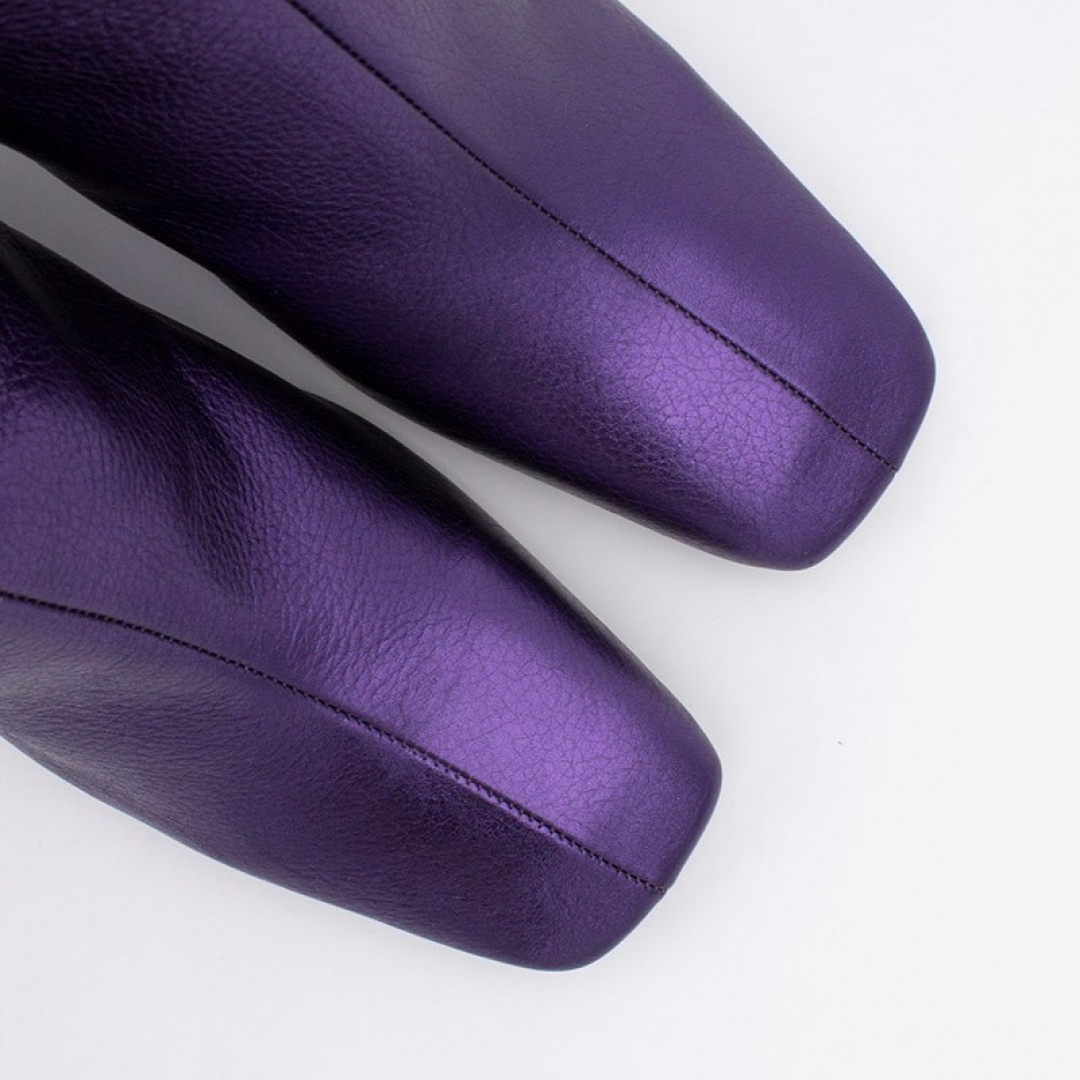 Angel Alarcon Aland Purple Ankle Boots