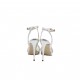 Ilaria Toschi High Heels Strass Crystal White