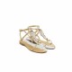 Emanuela Caruso Capri Sandals Gold/Silver