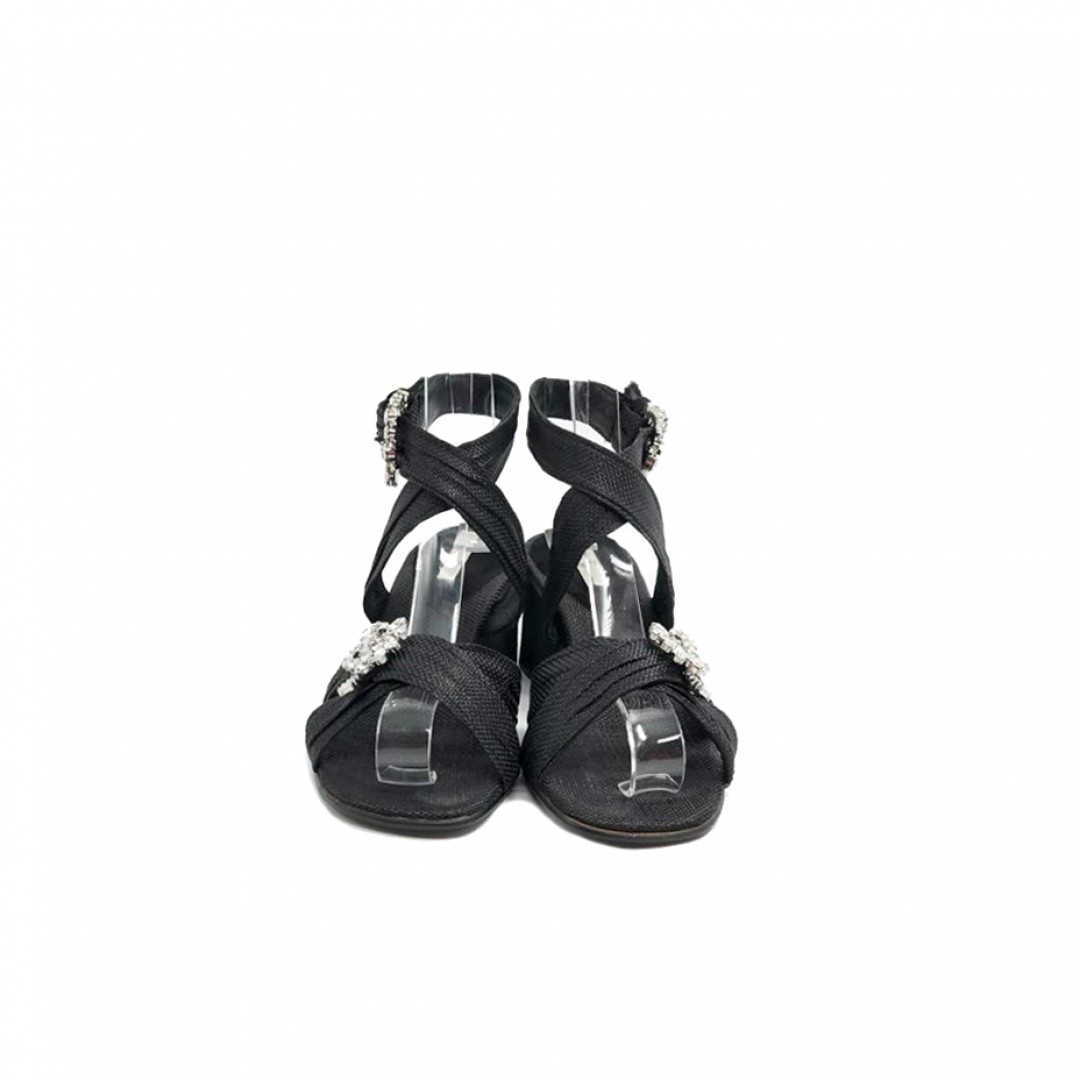 Emanuela Caruso Capri Sandals Black