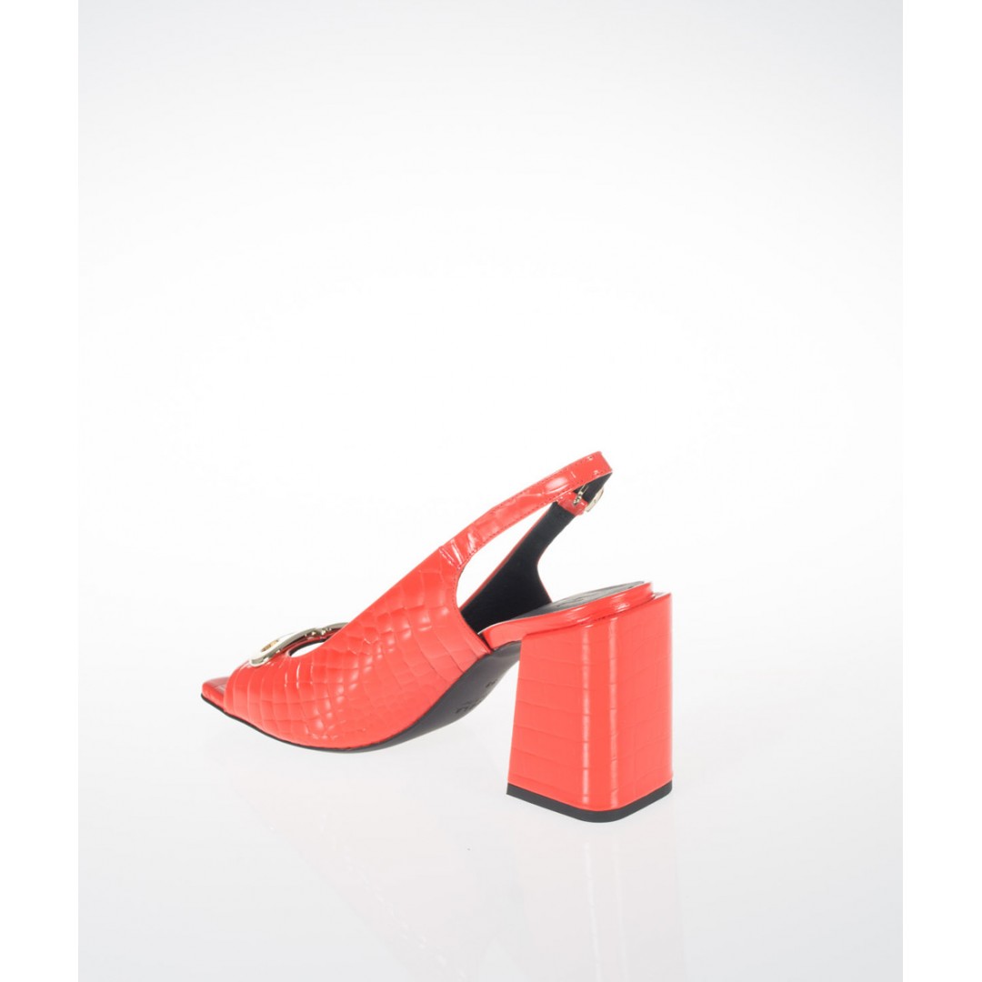 Furla Chain Red Slingback