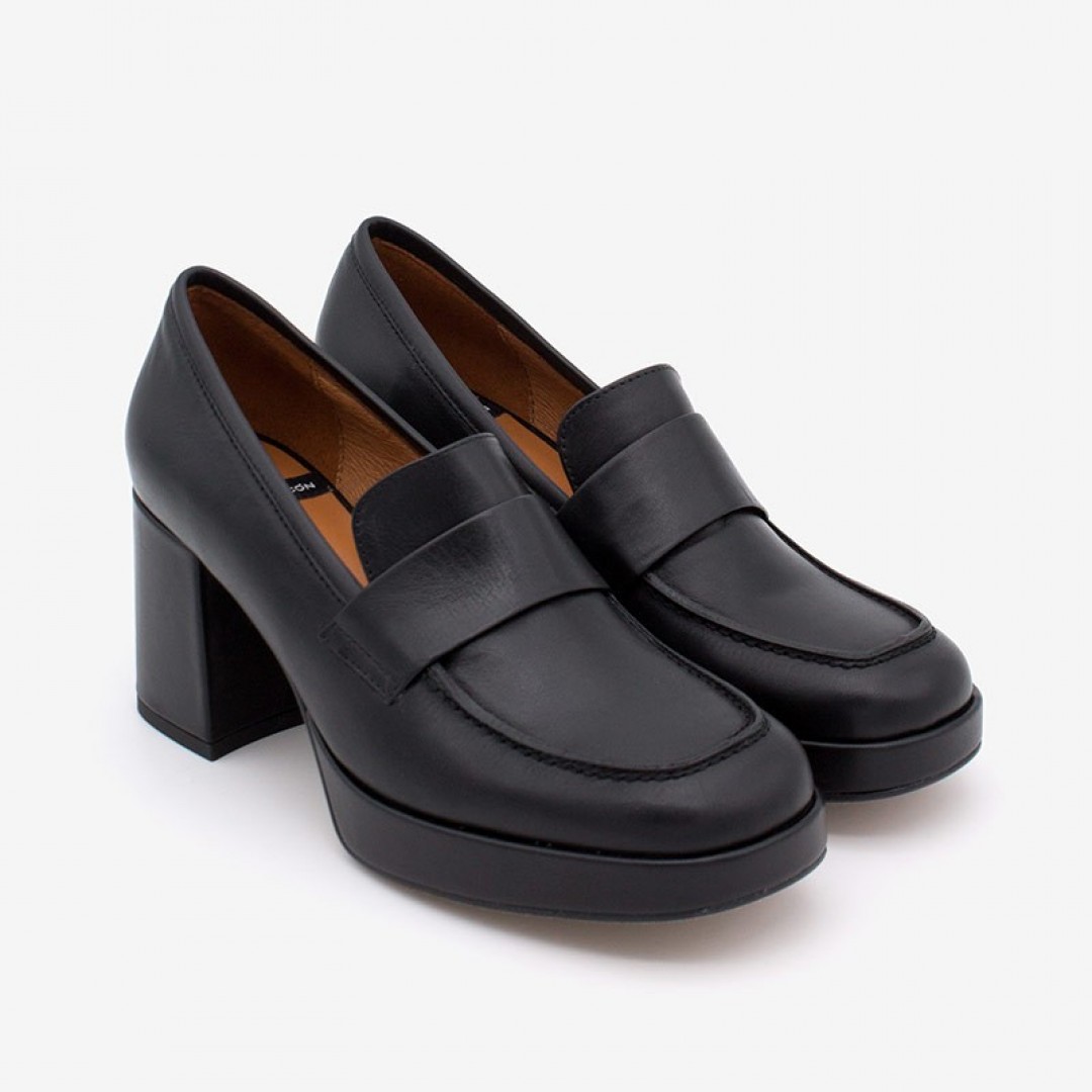 Angel Alarcon Gadea Black High-Heels Mocassin