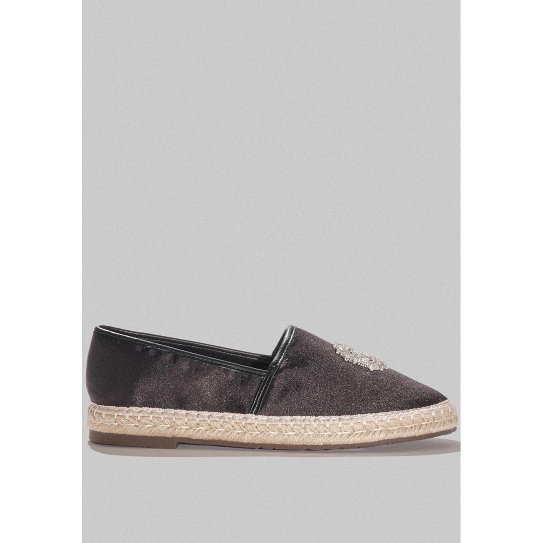 Gaelle Paris Black Espadrillas Flat