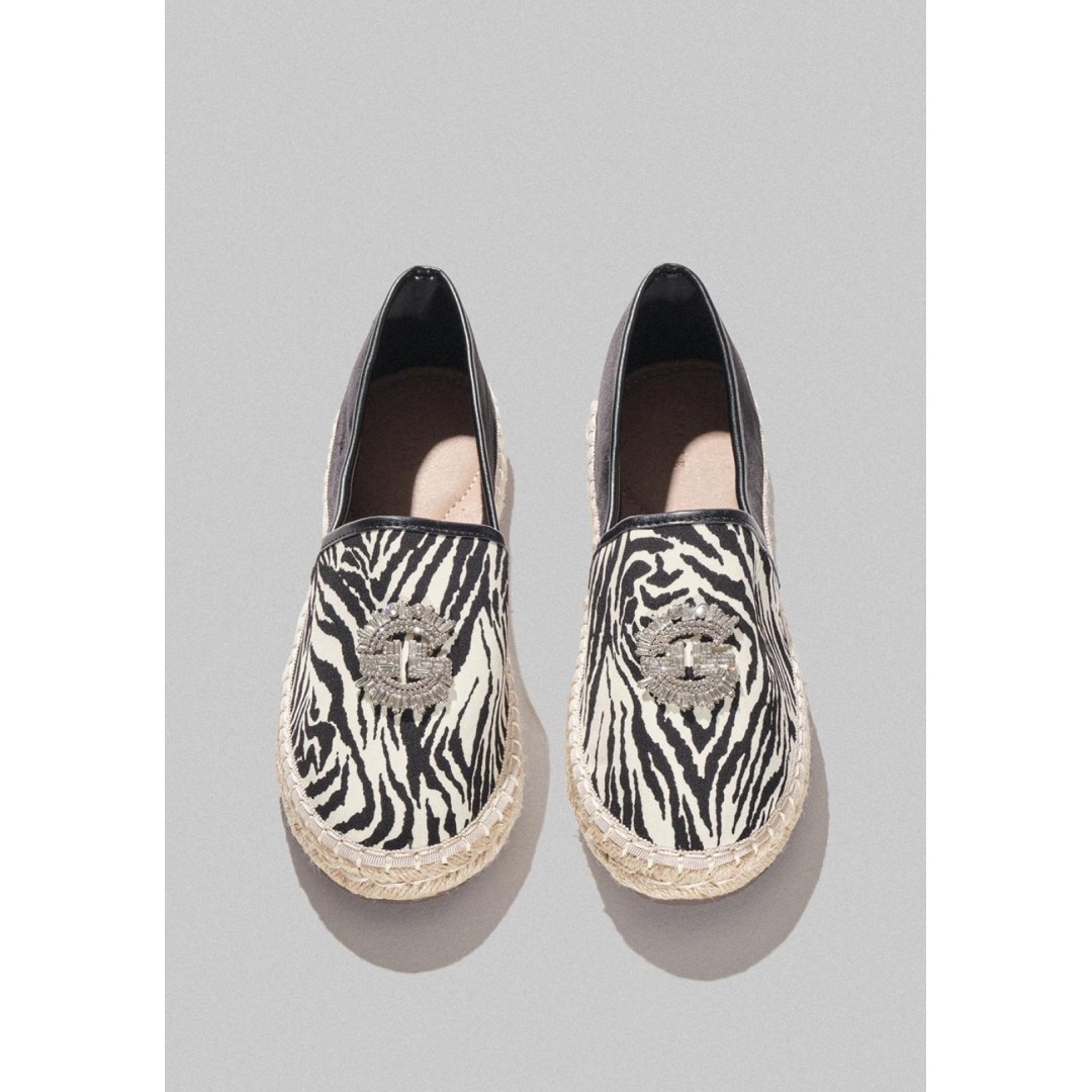 Gaelle Paris Zebra Espadrillas Flat