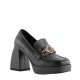 Gaudi High-Heels Black Loafers