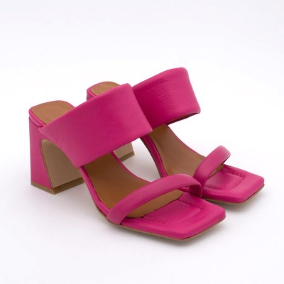 Angel Alarcon Parton Fuscia Mules
