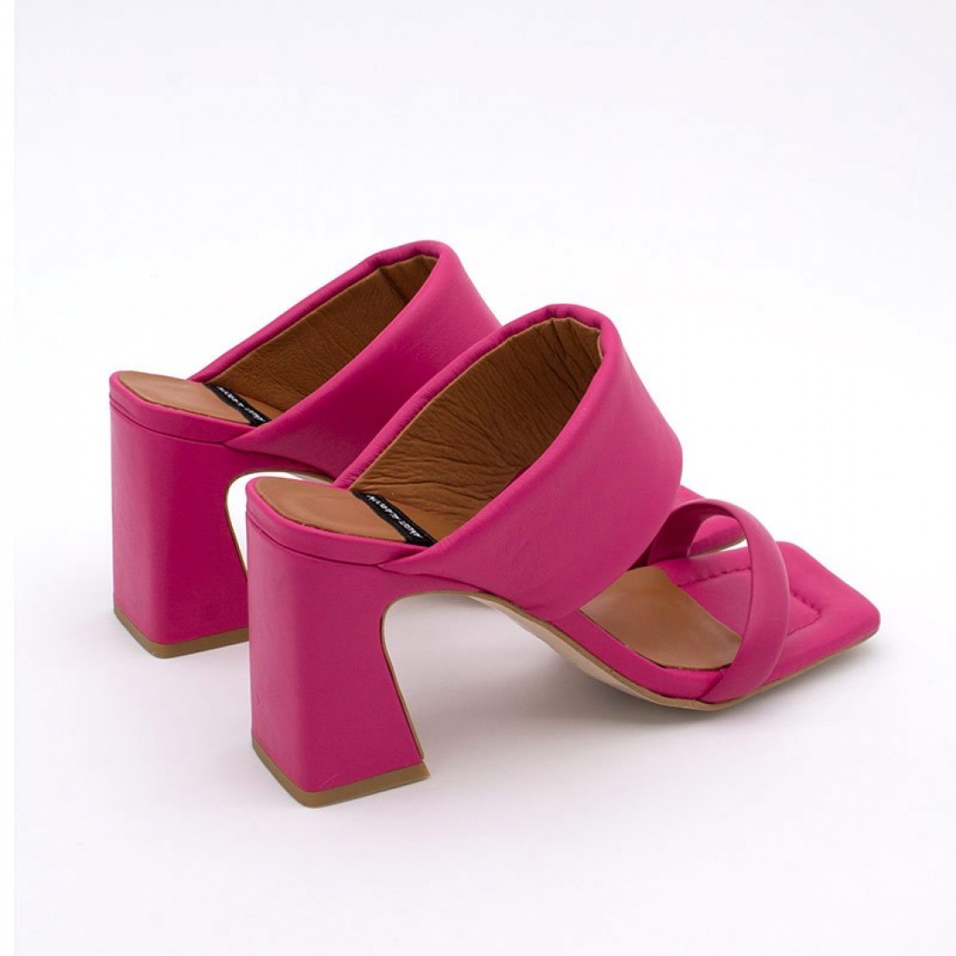Angel Alarcon Parton Fuscia Mules