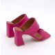 Angel Alarcon Parton Fuscia Mules