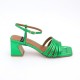 Angel Alarcon Roberts Multi-Strap Green Heels