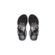 La Water Flower Black Sandals
