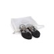 La Water Flower Black Sandals