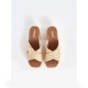 Gaudi Natural Braided Raffia Sandals