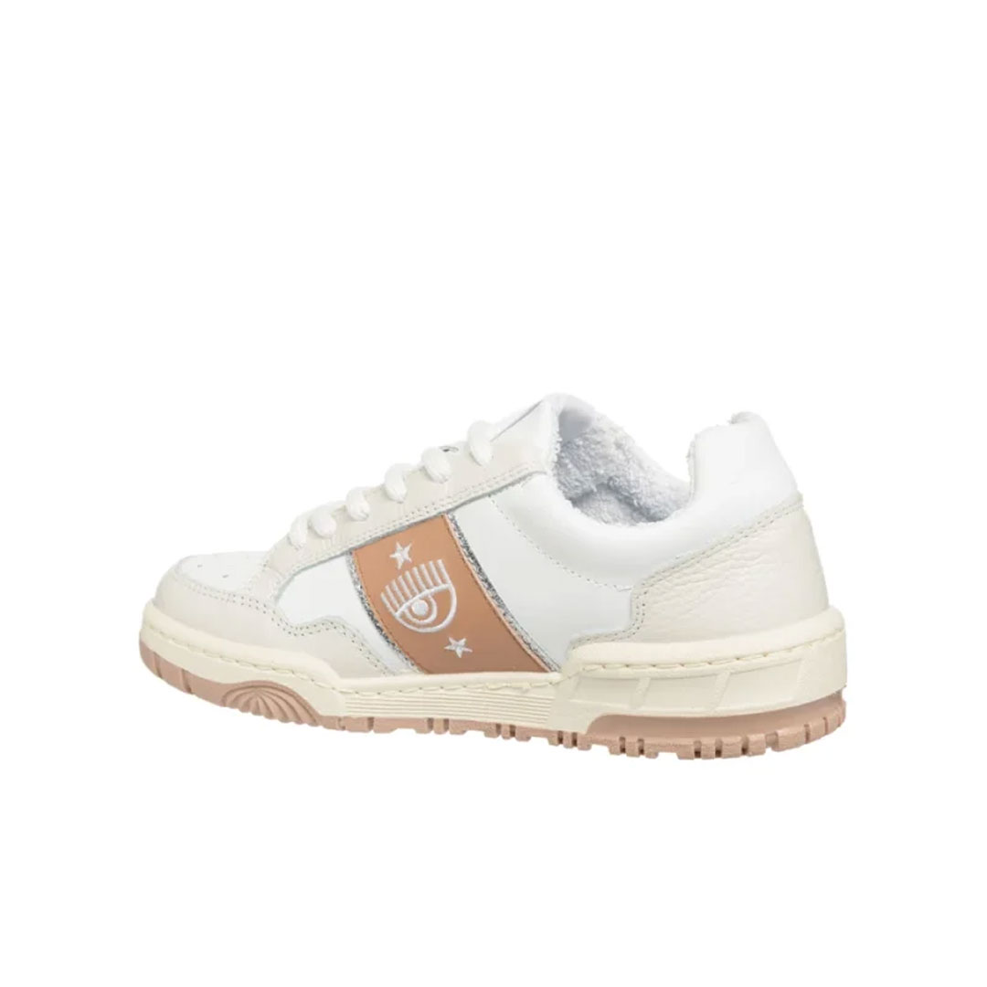 Chiara Ferragni White-Multicolor Sneakers