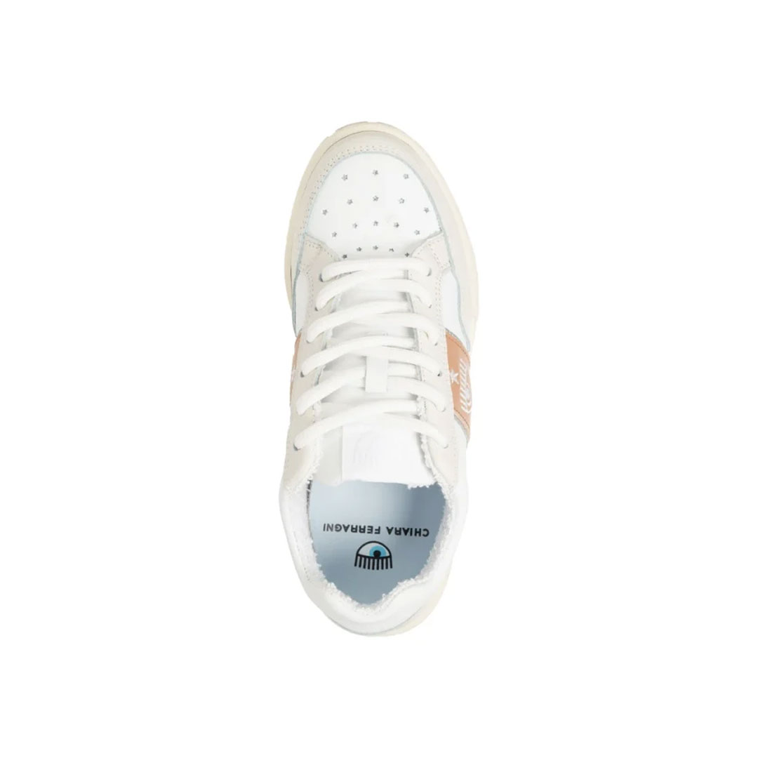 Chiara Ferragni White-Multicolor Sneakers