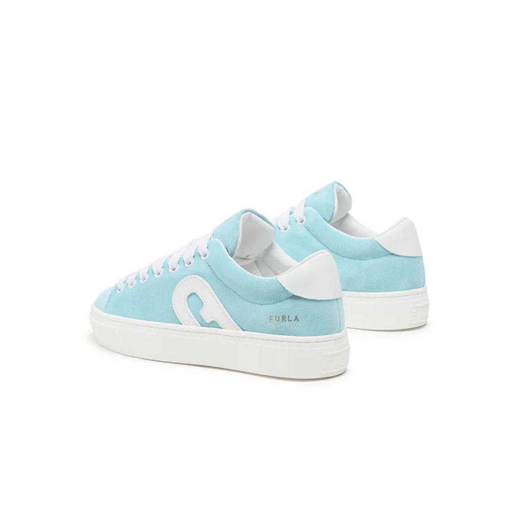 Furla Joy Lace-Up Baby Blue Sneaker