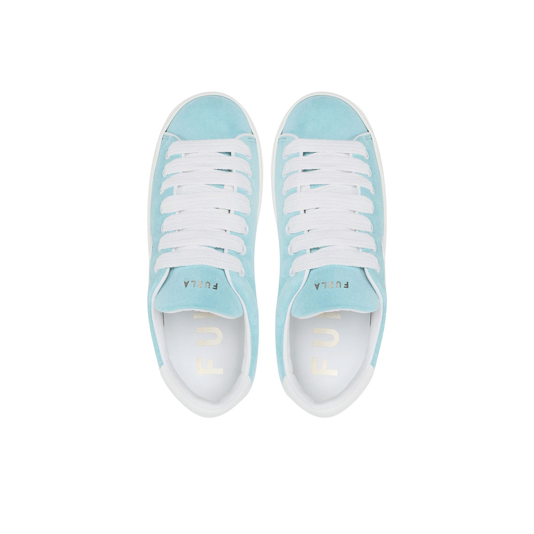 Furla Joy Lace-Up Baby Blue Sneaker