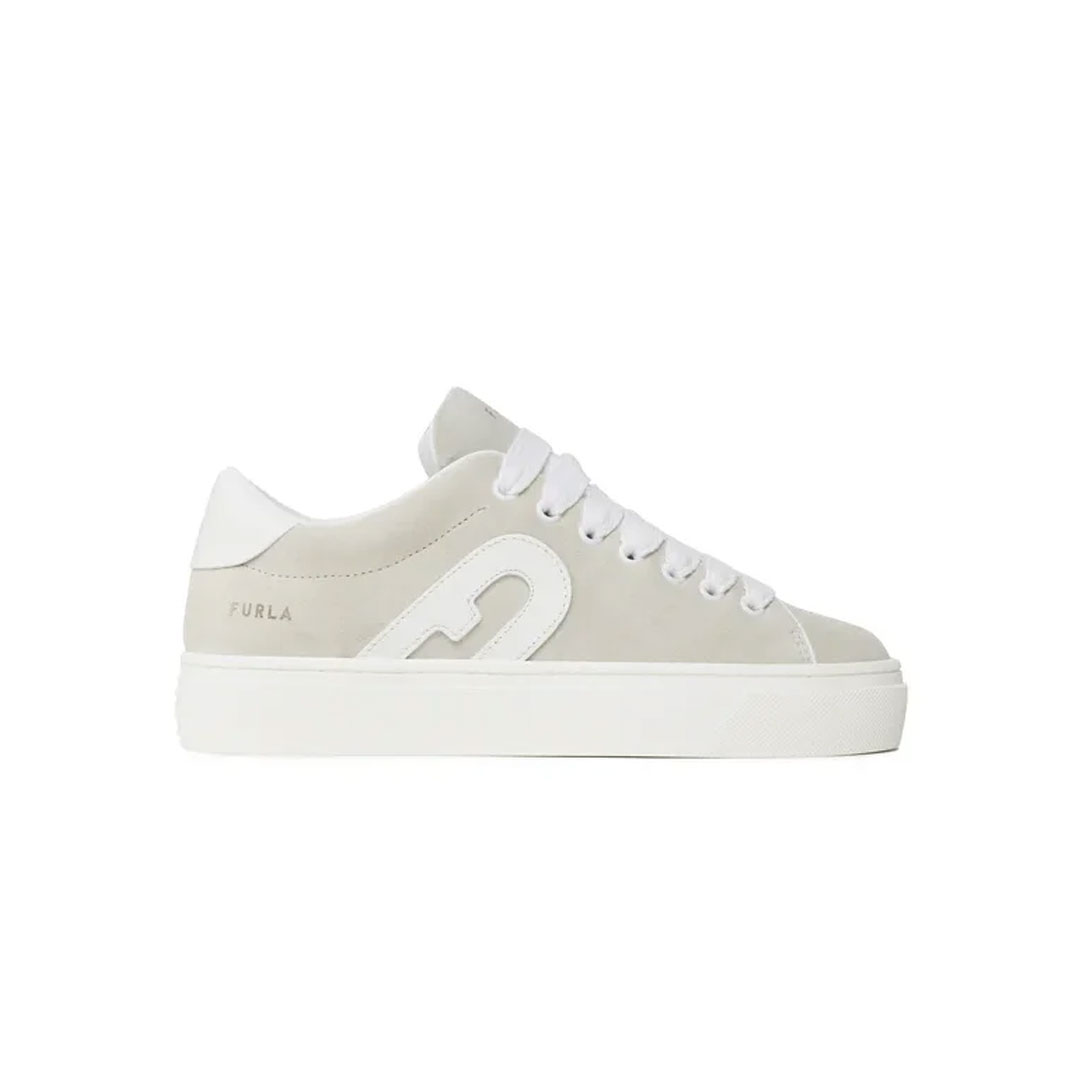 Furla Joy Lace-Up Baby Grey/Beige Sneaker