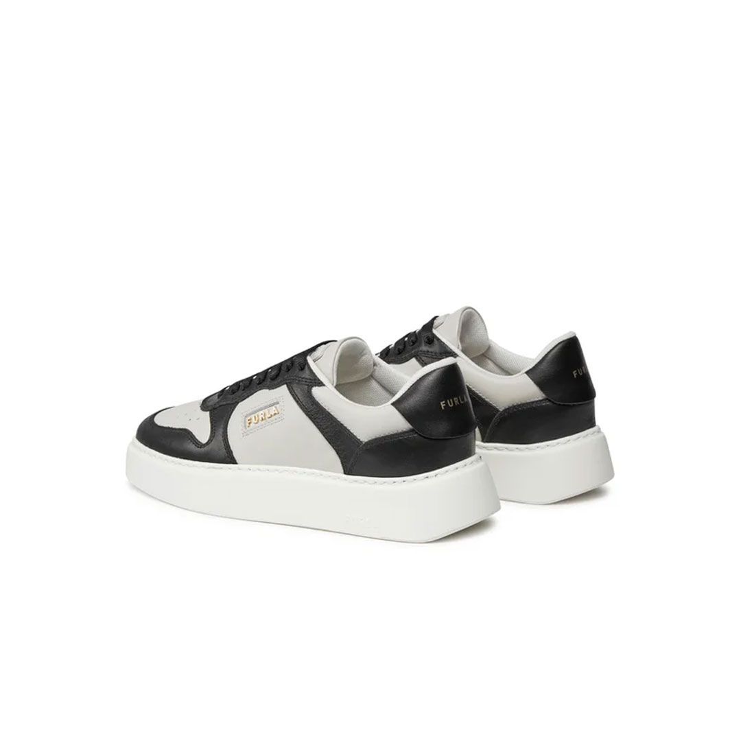 Furla Lace Up Black/White Sneaker