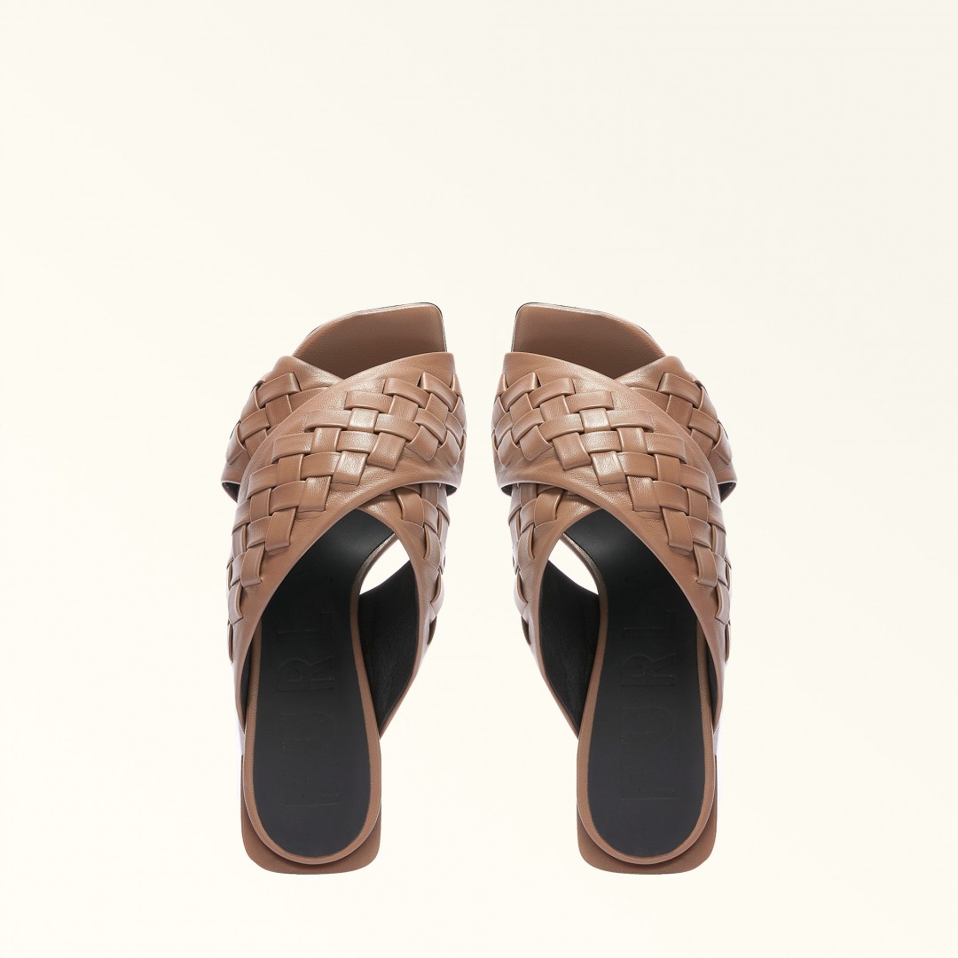 Furla  Gerla Greige Mules