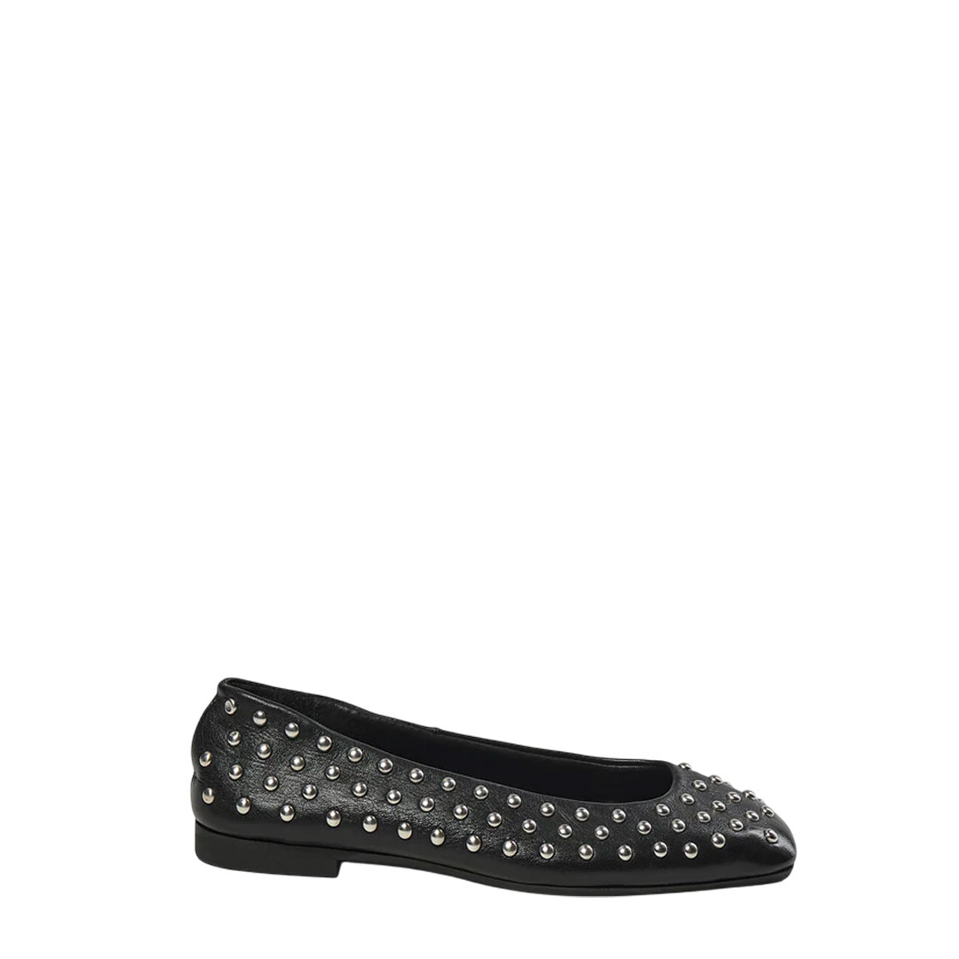 Pavement Katie Black Ballerinas