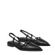 Pavement Sonja Black Slingback Ballerinas