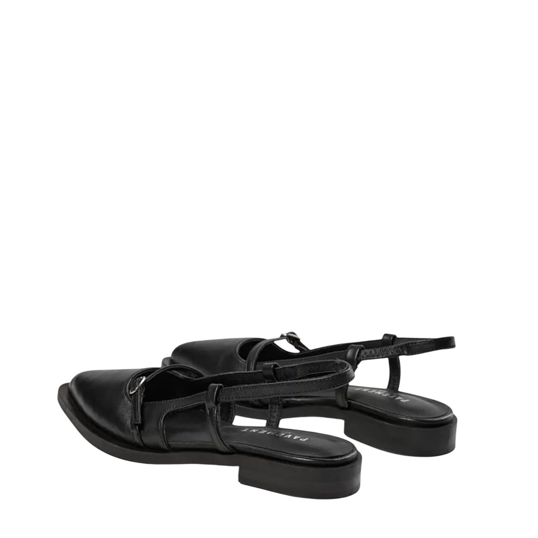 Pavement Sonja Black Slingback Ballerinas