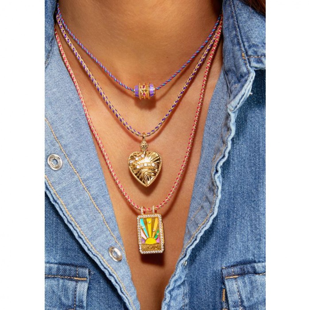 Mya Bay Tendre Poison Purple/Gold Necklace