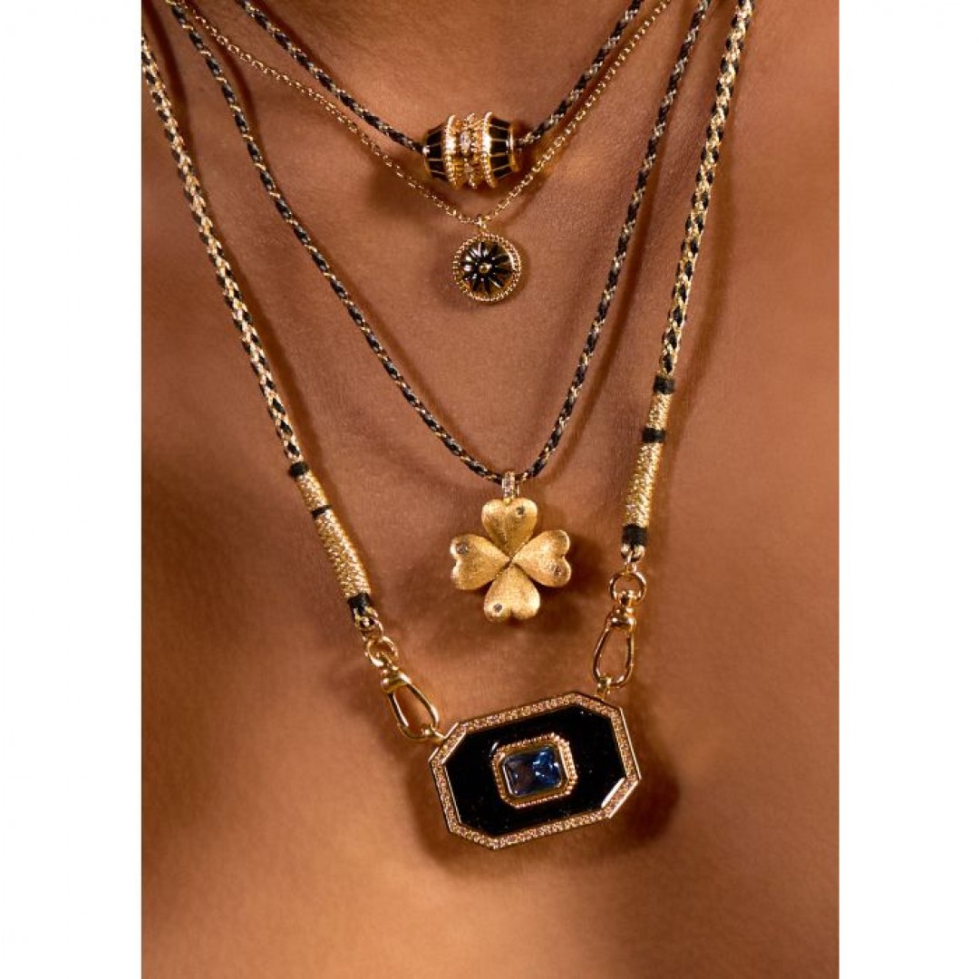 Mya Bay Shiny Yucotan Black Necklace