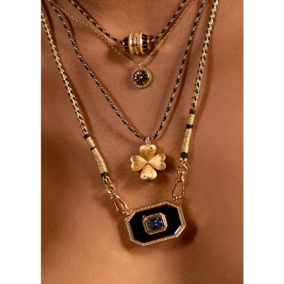 Mya Bay Shiny Yucotan Black Necklace