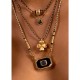 Mya Bay Shiny Yucotan Black Necklace