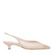Sante Beige-Gold Slingback Pumps