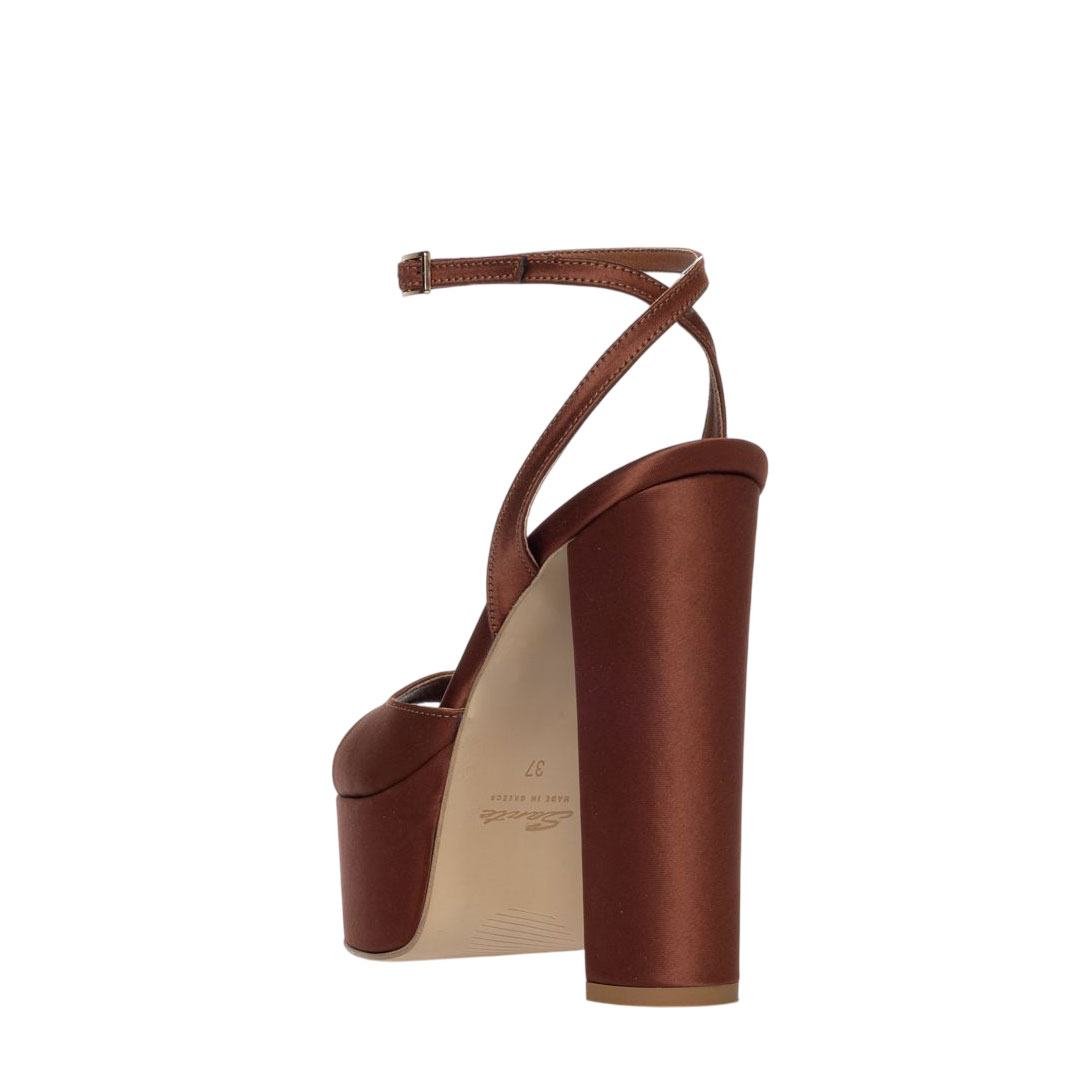 Sante Brown High-Hees Sandals