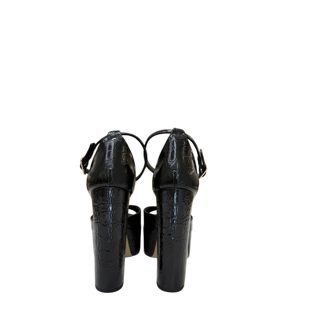 Sante Croco Black Sandals