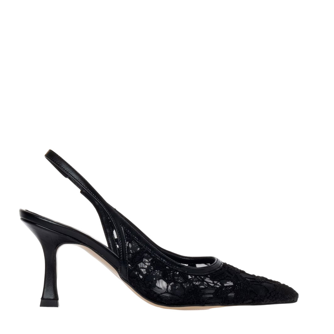 Sante Black SlingBack Pumps