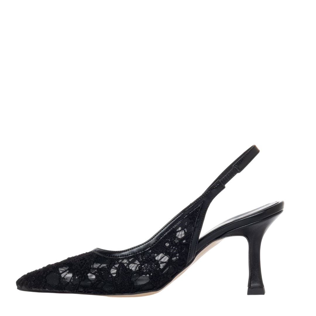 Sante Black SlingBack Pumps