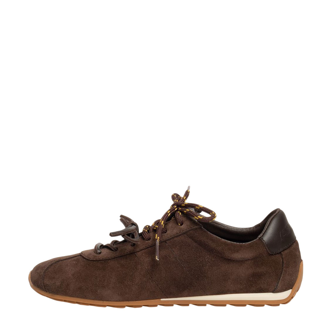 Sante Dark Brown Suede Sneaker