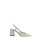 Schutz Off-White Sling-back