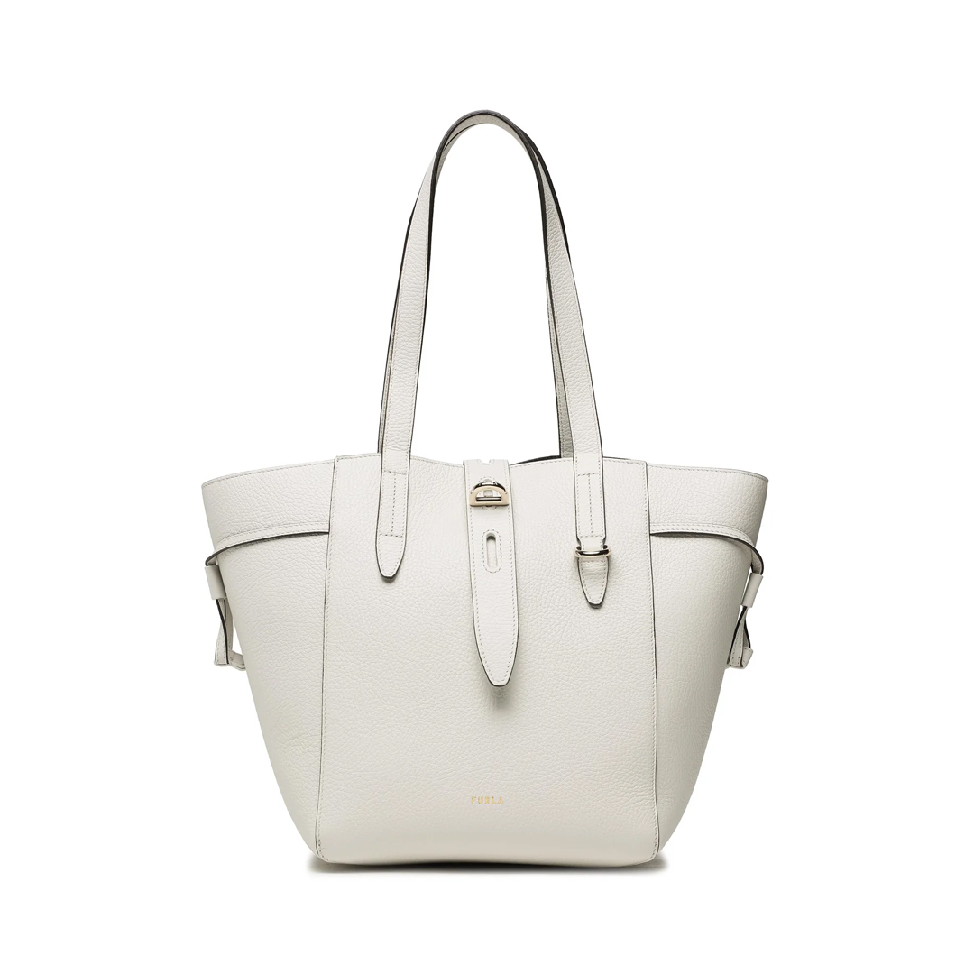 Furla Net M Off White  Tote Bag